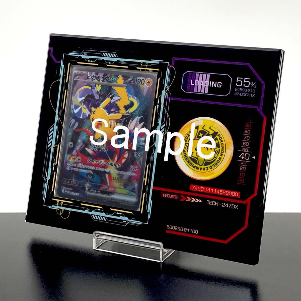 【with:D】アクリルカードディスプレイ ウッドボード９連仕様【特注品】 with:D】アクリルカードディスプレイ ウッドボード9連仕様