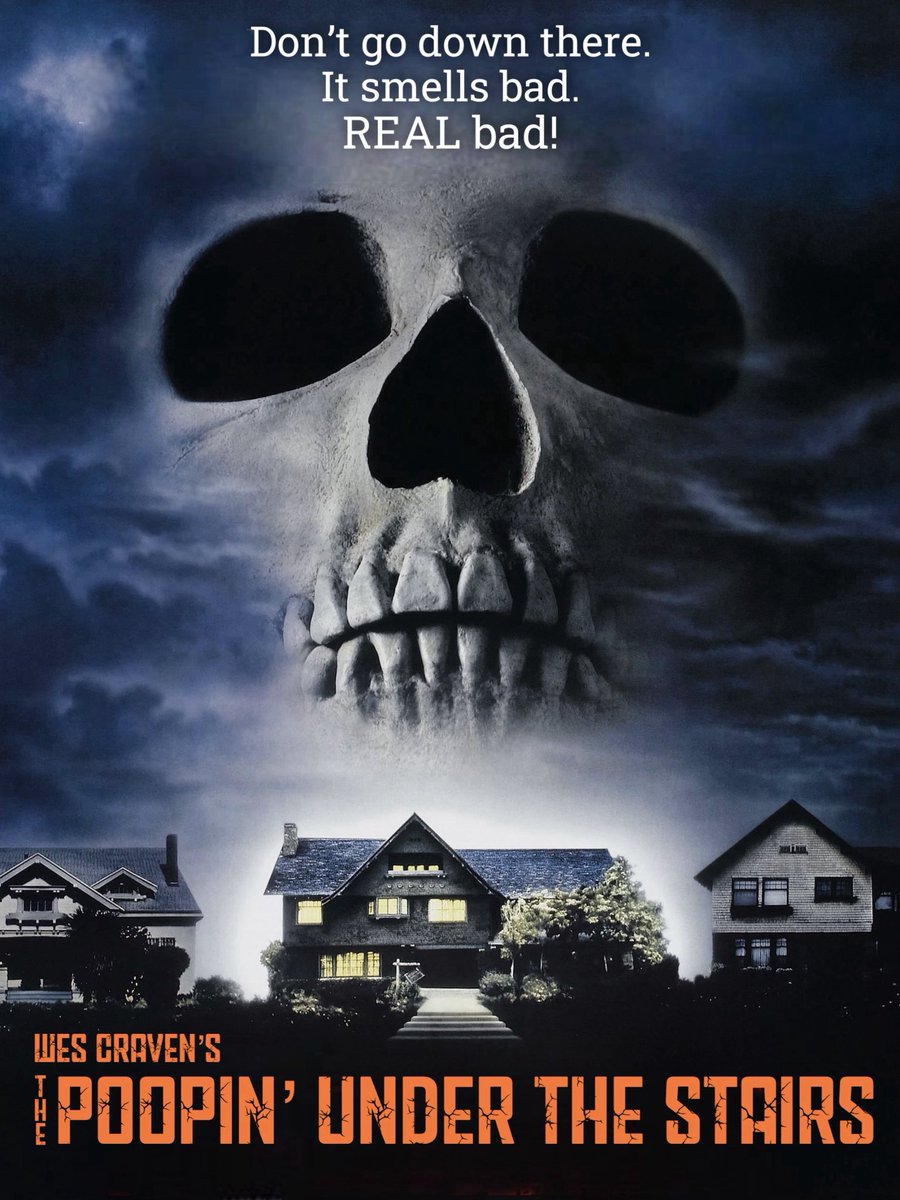 Wes Craven’s “The People Under the Stairs” was released #OTD in 1991.

I prefer my title though, as you know what those people under the stairs had to be doing down there.  Lack of facilities and all.