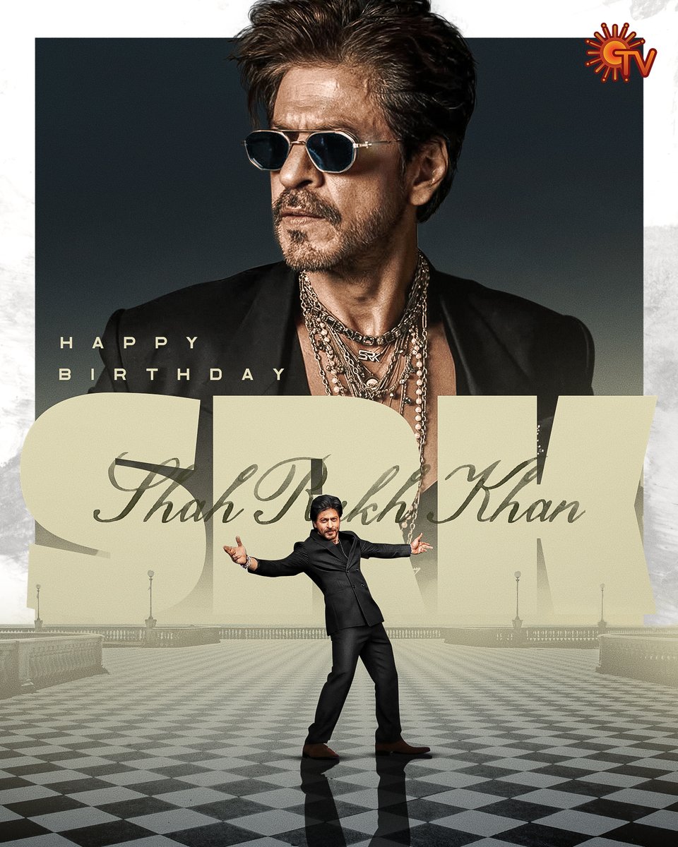 SunTV's tweet image. Happy birthday to the Baadshah of Bollywood, the one and only King Khan, @iamsrk ! 😍🔥

#SunTV #SRK #ShahRukhKhan #HappyBirthdayShahRukhKhan #HBDShahRukhKhan