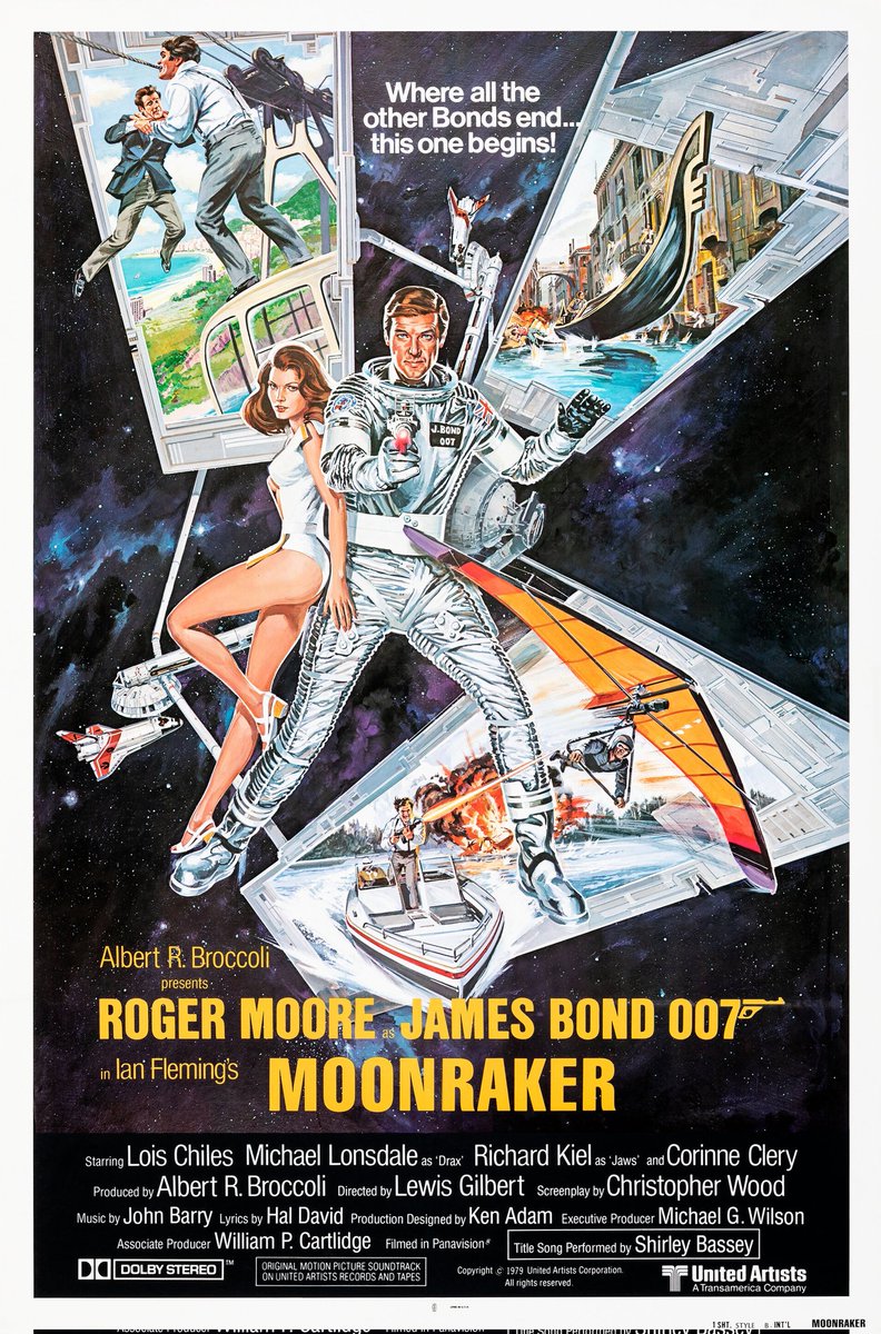 #NowWatching: Moonraker.
Time to spend my Saturday night with the frothiest, preposterous and silliest Bond film of them all. #JamesBond