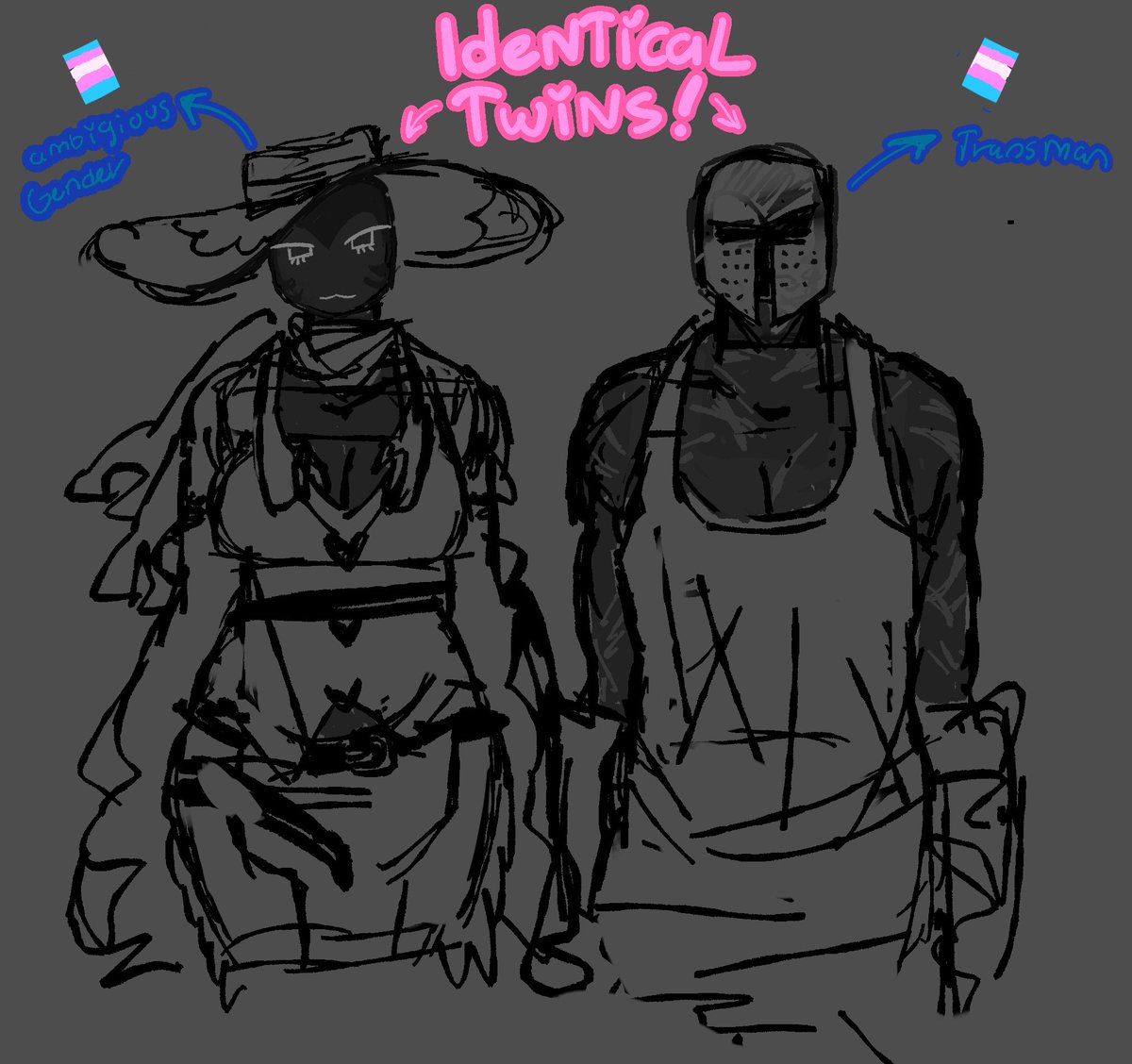 sharedreverie's tweet image. trying to doodle a few other dod designs, but loveshot keeps appearing when i look away. Damn You.

Anyway, scrappy Block design !