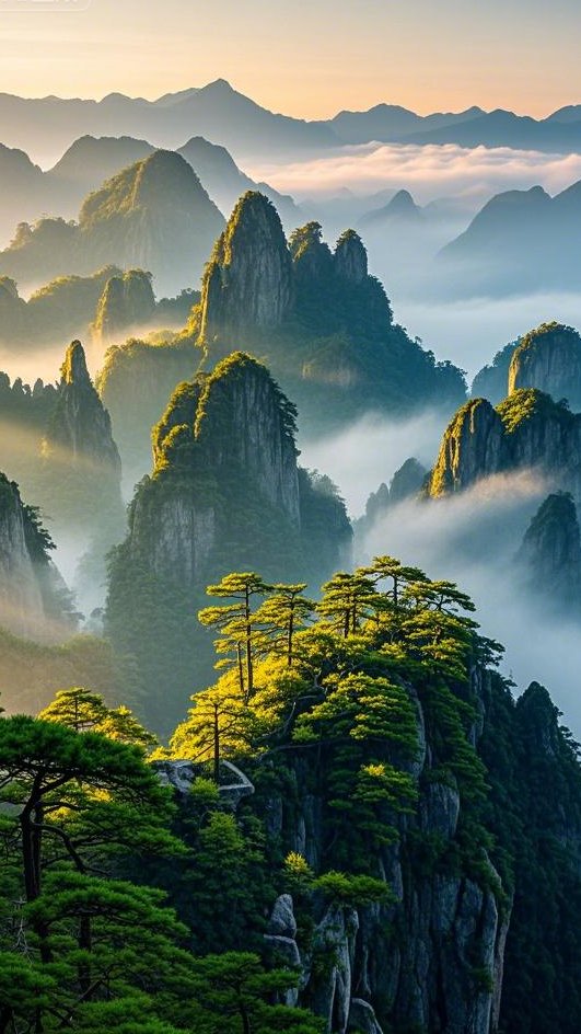 睁开眼就是一幅画，生活从从容容。