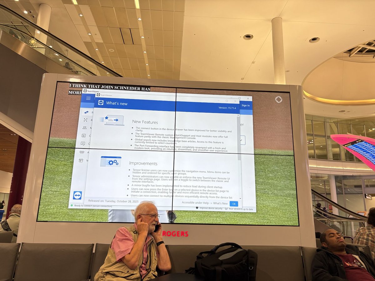 Thanks ⁦<a href="/Rogers/">Rogers</a>⁩ ⁦<a href="/RogersMediaPR/">Rogers Sports & Media PR</a>⁩ for the great view of the World Series game 7 ⁦<a href="/TorontoPearson/">Toronto Pearson</a>⁩ - brutal…..
