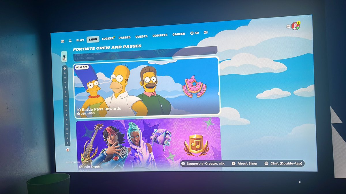 _SamCfc's tweet image. Code Clix for the battle pass