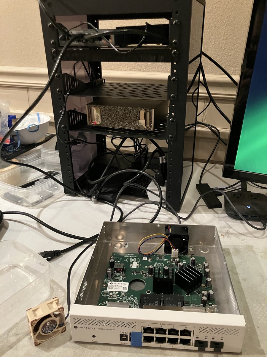 andrewc_actual's tweet image. Bought a mini rack to stack the spark with some other stuff and got side tracked learning about mikrotik gear. Very affordable very neat. Surprised I never got one when I did networking as a job. Nice to be able to just do everything without paying for a license