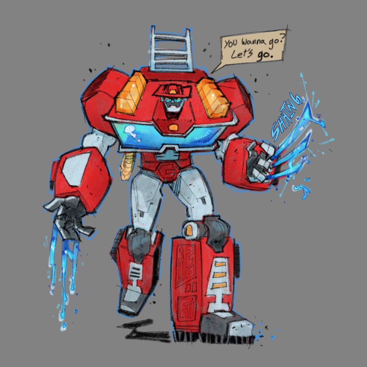 Bro thinks he can win a fight against Megatron