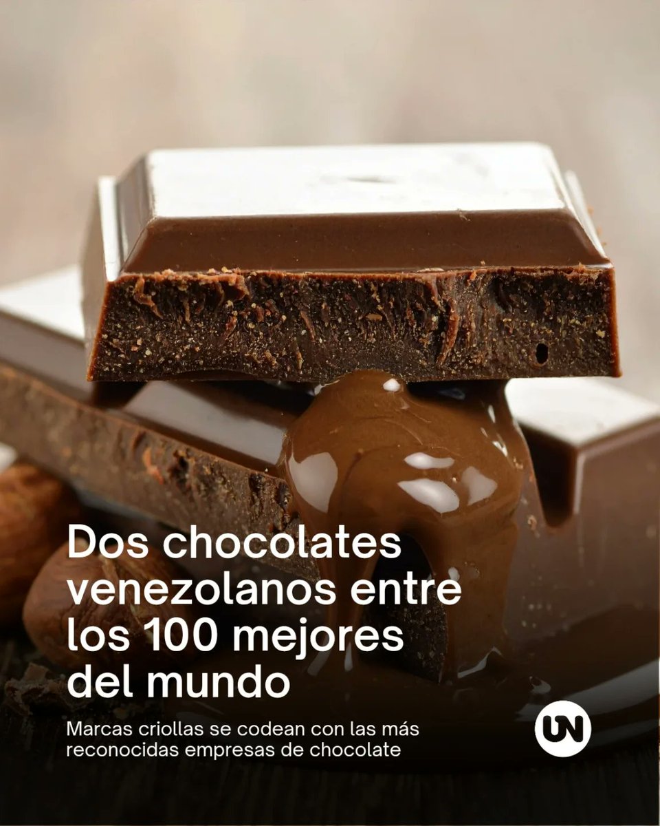 ElaFerris's tweet image. Las barras de chocolate con leche Güelitos 54% cacao de Delirio Chocolatier y la oscura Canoabo 70% cacao de Franceschi Chocolate fueron incluidas en la lista de los 100 mejores chocolates del mundo de Tastes Atlas.

La elección de estas dos tabletas por parte de la popular…