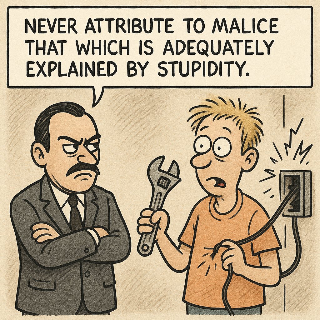 CaptGahlot's tweet image. #Satire, #CartoonHumor, #PoliticalSatire, #HumanError, #Wisdom, #StupidityVsMalice, #OfficeHumor, #RKLRaxmanStyle, #SocialCommentary, #Irony, #CommonMan, #TruthInHumor, #LifeLesson, #GuitarpriestArt, #CaptSanjayGahlot, #CartoonQuote