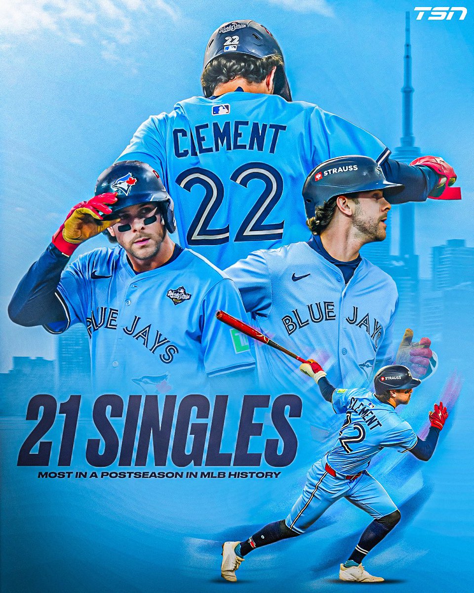 ERNIE CLEMENT NOW OWNS THE RECORD FOR MOST SINGLES IN A POSTSEASON EVER!!! 😤🔥