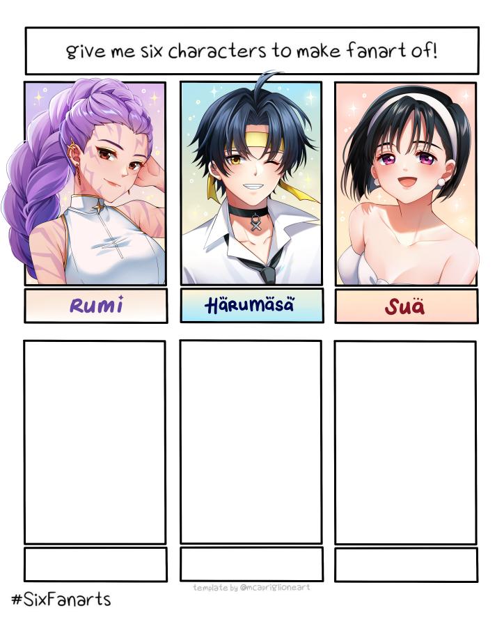 Slow process! 🙈
Doing the 4th one now ✨
#SixFanarts
