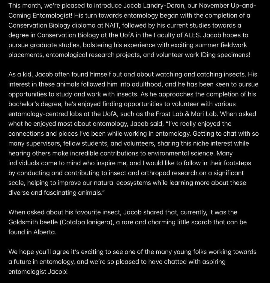 Entomological Society of Alberta tweet media