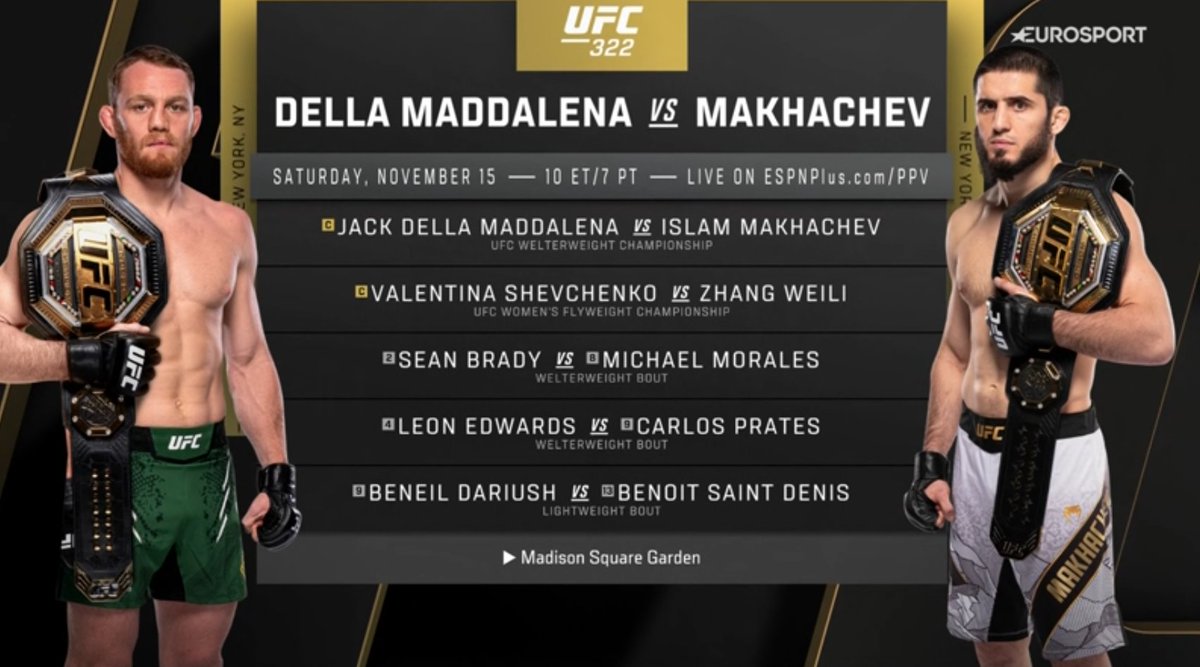 Ahora sí, Dariush vs BSD para abrir el Main Card #UFC322 #UFCVegas110 #UFCHBOMax