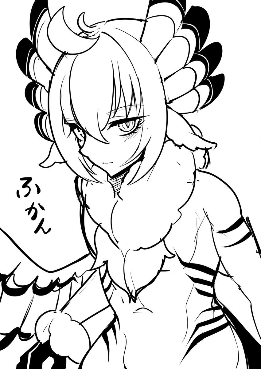 ラクガキ。

こういう、鼻が顔の輪郭と重なってる感じの顔を上手く描けるようになりたい。