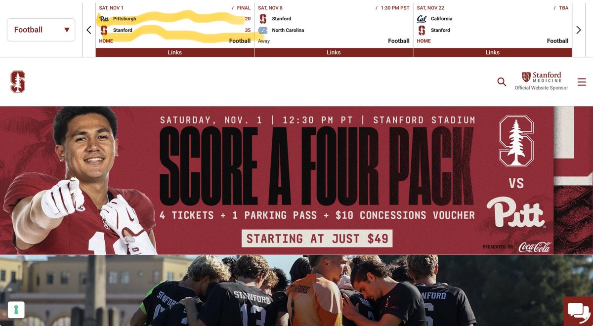 TonyLimaBSB's tweet photo. @StanfordFball Not according to https://t.co/tBfpKrdOra. https://t.co/4rV3J0Piki