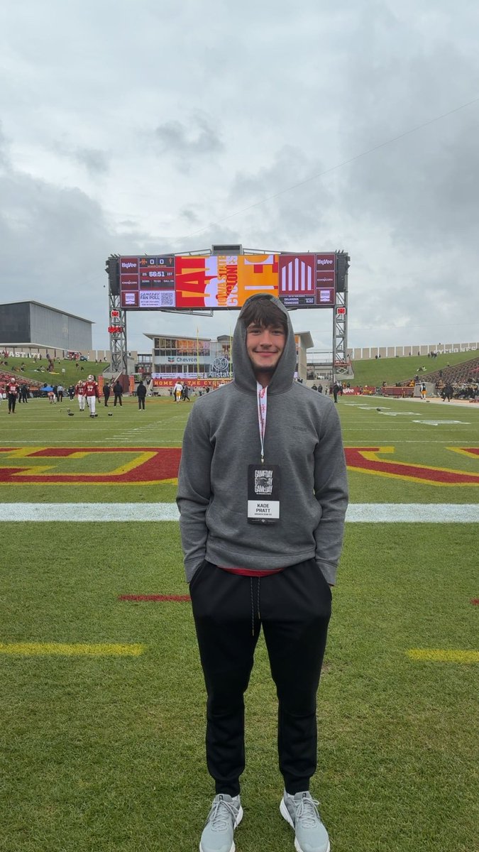Had a great time <a href="/CycloneFB/">Iowa State Football</a>, thank you for having me <a href="/TrentSlattenow/">Trent Slattenow</a>