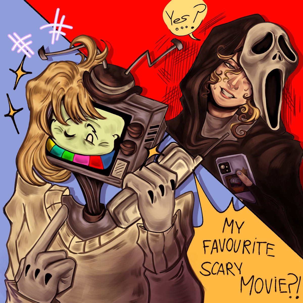 Sugarrifiic's tweet photo. YES, yes, I know Halloween was the other day, but this popped into my head and I couldn't let it slide
#SMG4 #SMG4OC #Halloween #smg4fanart #Scream #ghostface #smg4mrpuzzles #yumetober2025 #fypシ #mrpuzzles #ocinsert https://t.co/SpNU9Vda6h