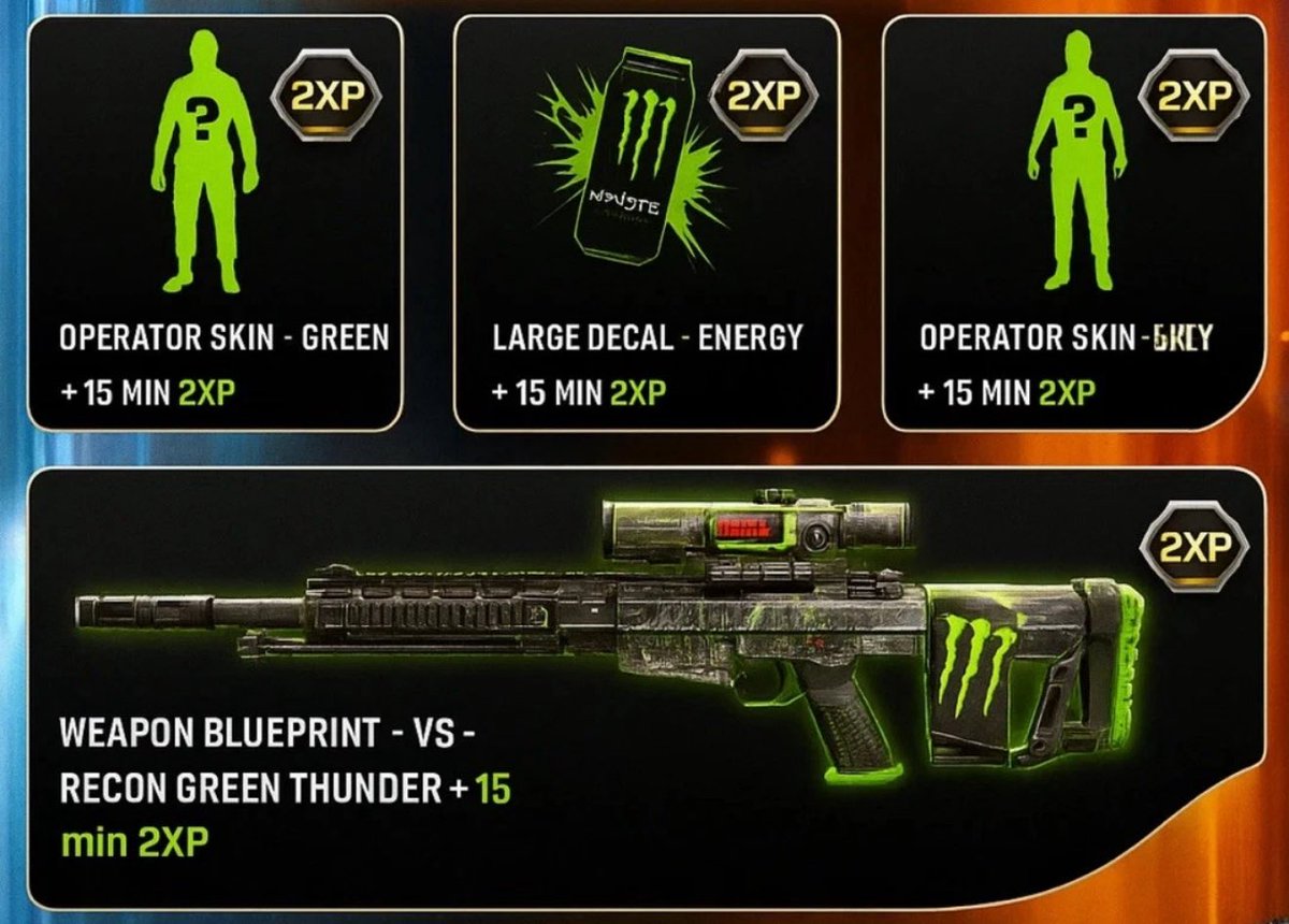 CODMW4Informer's tweet photo. We’re sending some people that LIKE this post, a full set of Black Ops 7 Monster Energy Rewards to use on day one of launch! https://t.co/xwMtFtvB1n