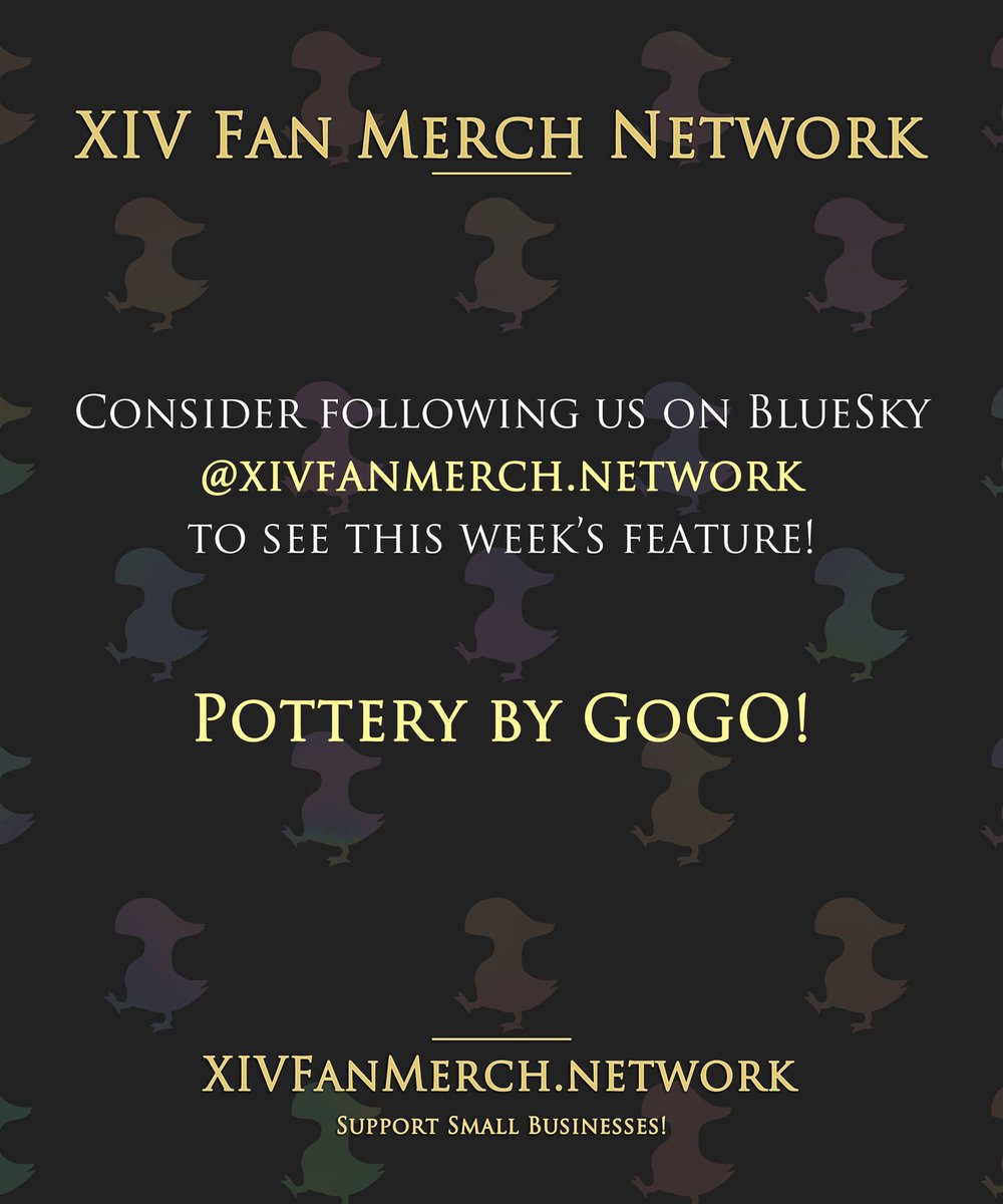 XIVFanMerchNet's tweet image. This week&apos;s feature is Pottery by Gogo! Please consider following us on our additional platforms to see this week&apos;s feature in full!

Sip your drinks with some class while you raid with hand-made ceramic vessels!