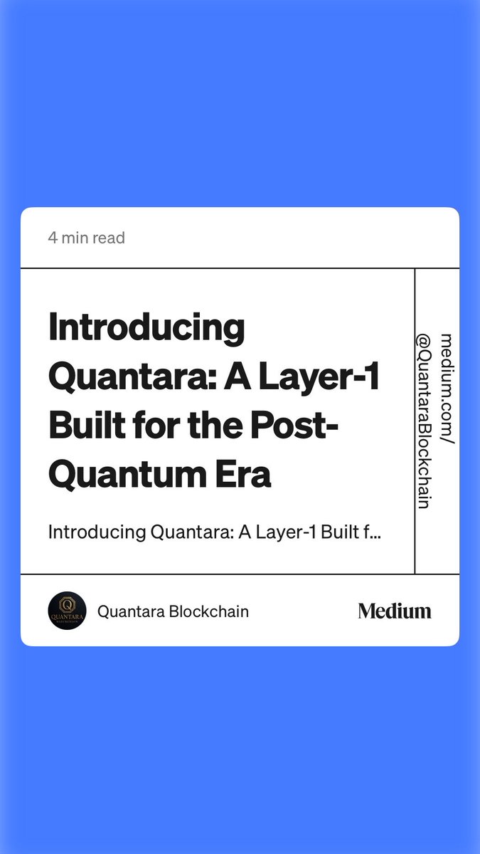 QuantaraChain's tweet photo. https://t.co/3inodpZoUn https://t.co/rFK1NpinRn
