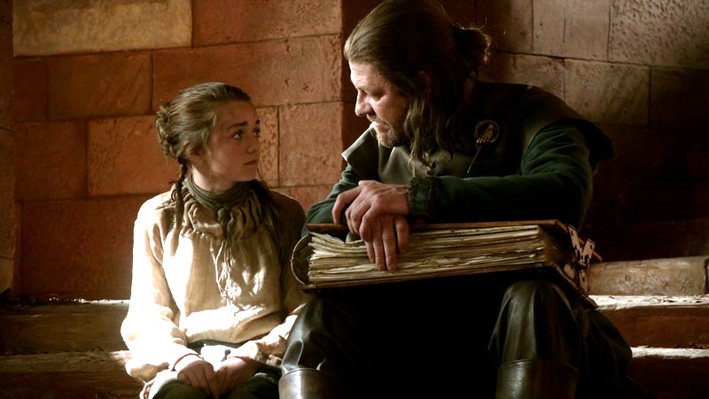 "Ah, Arya. You have a wildness in you, child. 'The wolf blood,' my father used to call it. Lyanna had a touch of it, and my brother Brandon more than a touch. It brought them both to an early grave.”
Ned Stark