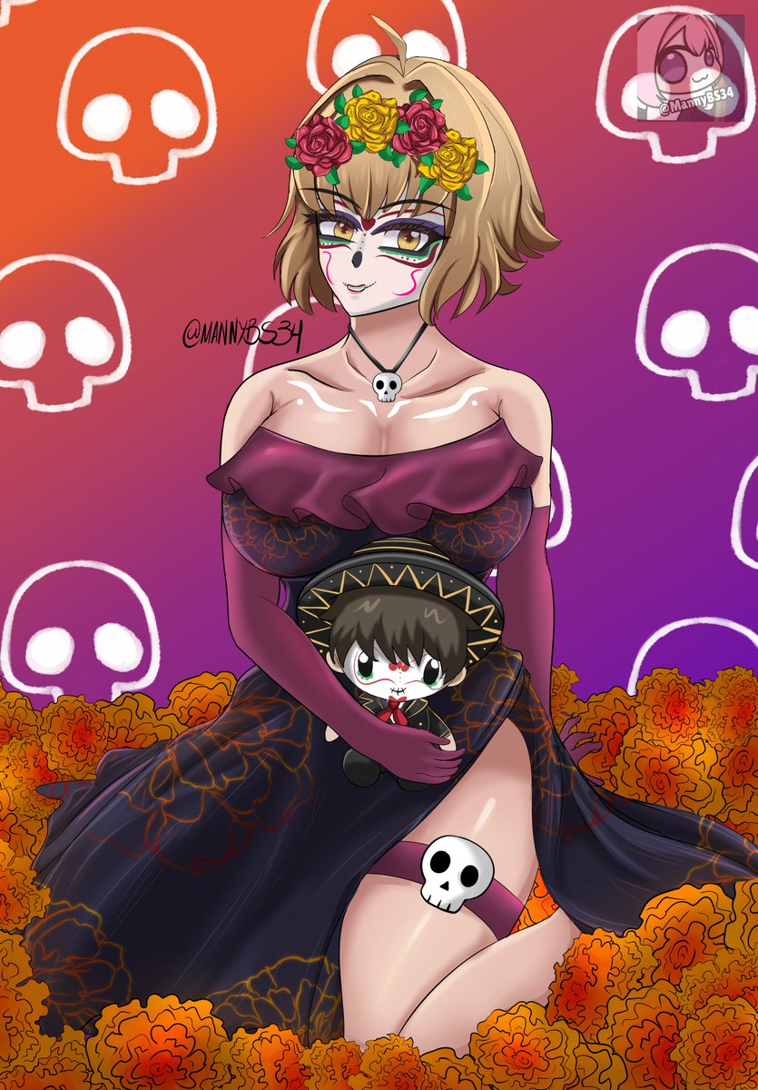 Dia de moridos, una Anis catrina para la ocasion

#NIKKE #NIKKEfanart #NIKKEコミケ #アニス #勝利の女神NIKKE
