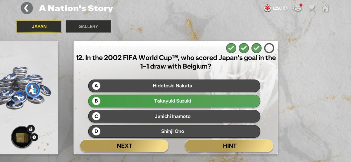 Today's Japan Trivia answers: 10 = B 11 = B 12 = B 13 = A