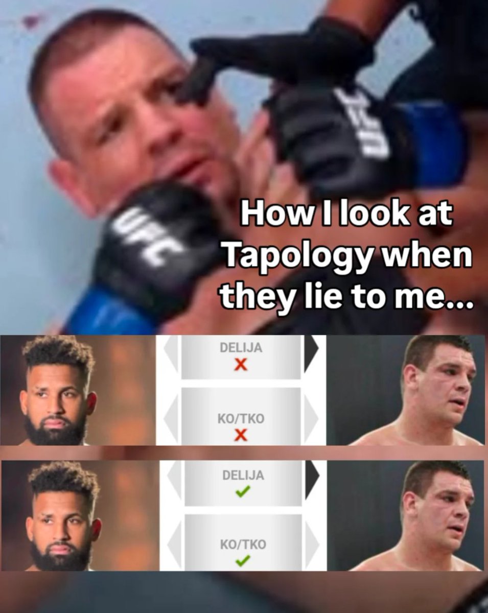 MMAzing_bets's tweet photo. #UFCVegas110 honestly I'm fine with this being how we punish eye pokes but hilarious Tapology had me thinking I got the pick ๐
#ufc #mma #ufcfightnight #comedy #ufcvegas #vegas #ufcppv https://t.co/idmcYTzPvj