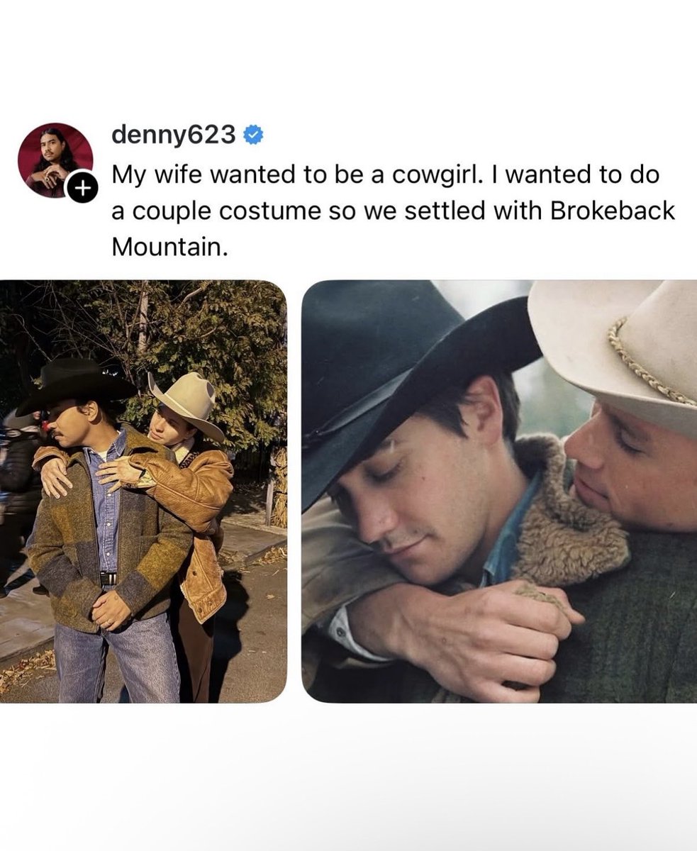 sicamrealty's tweet image. Brilliant #HalloweenCostume! I cannot believe it’s been 20 years since the release of #BrokebackMountain. One of the best #instantclassics directed by an #AsianDirector. My friend dragged me to this when it first came out! #JakeGyllenhaal #HeathLedger #AngLee #AsianFilmmakers