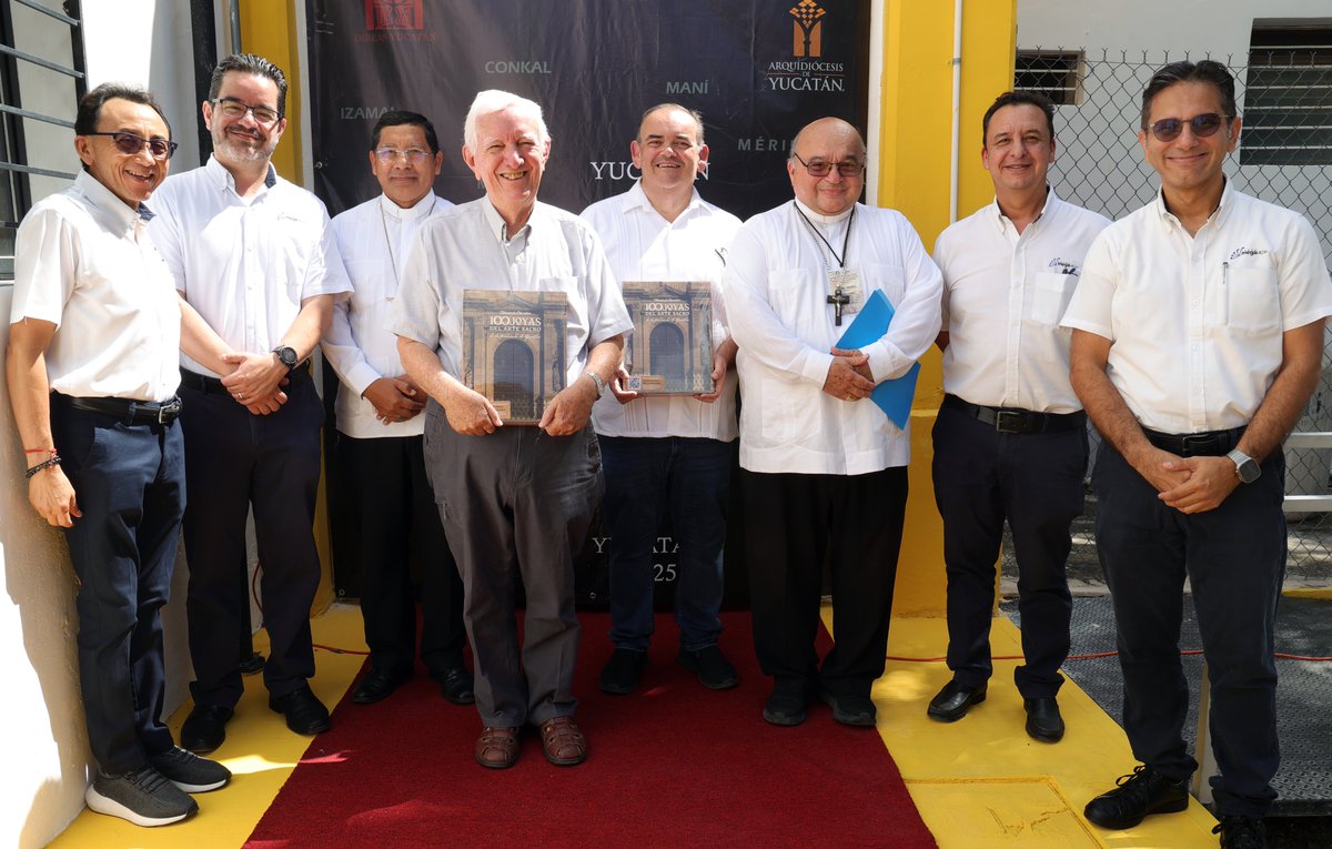 DirMegamedia's tweet image. EN #SOCIALES | La presentación del proyecto "100 joyas del arte sacro de la península de Yucatán", el viernes 24 de octubre ante expertos de arte sacro de todo #México (GALERÍA): bit.ly/47lktZ9 / ¿En qué consiste el proyecto? ¿Cómo conseguir los libros y disfrutar de