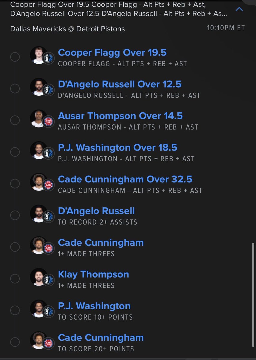 BankrollOdds's tweet image. 🎯LONGSHOT PT.3🎯
Trying to get one in tonight!
(Kyshawn George and Desmond bane were both pulled in the early 3rd with the blowout and sold the parlay😐)