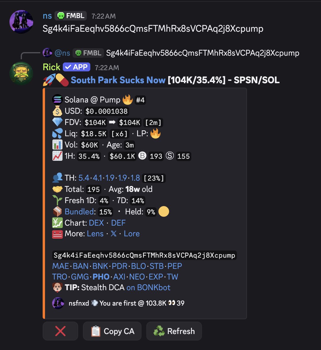 +$2700 on $spsn from ns