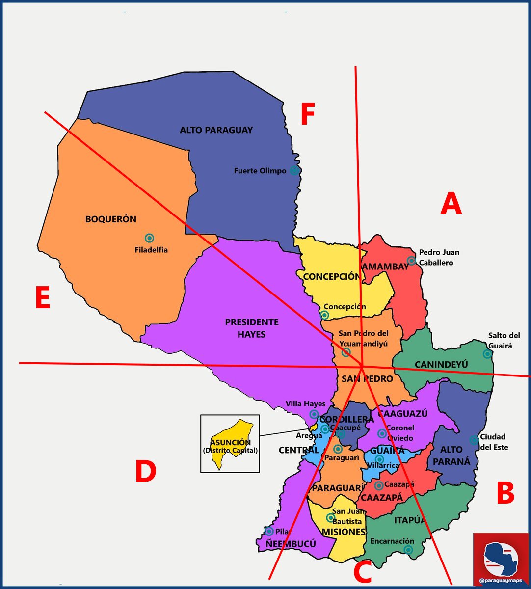 paraguaymaps's tweet image. Tienen que vivir el resto de su vida solo en una de estas seis zonas. ¿Cuále elegirían?