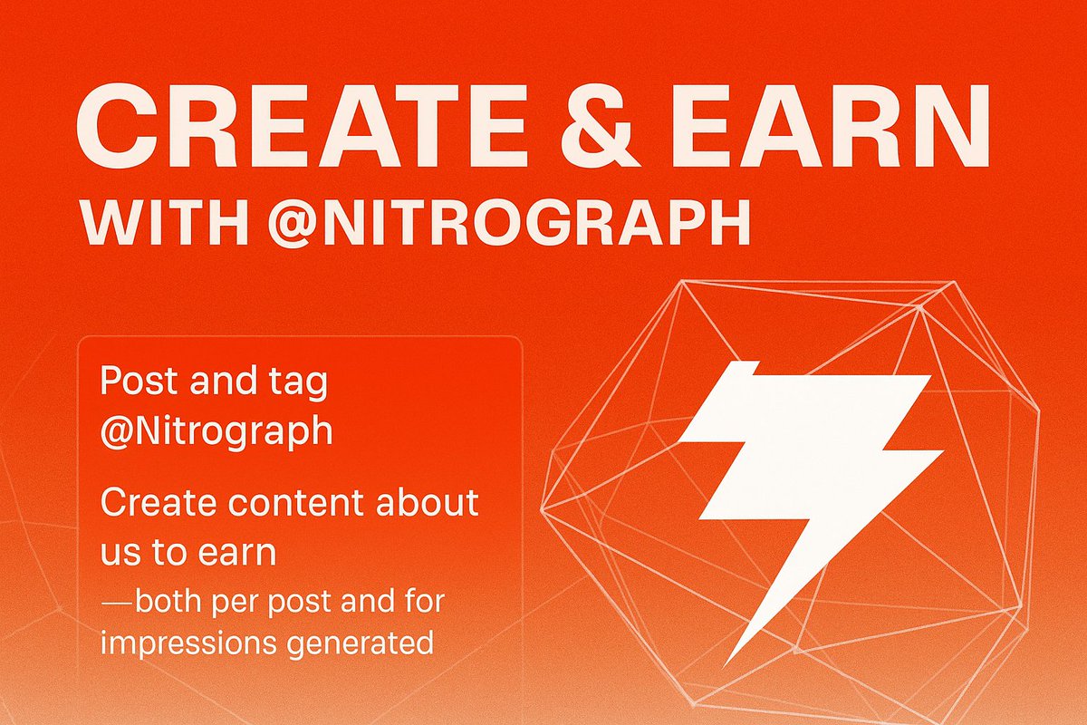PhucvinhN1965's tweet image. Post about us, tag @Nitrograph, and start earning — both per post and for every impression your content generates. 💰✨
Join the creator economy powered by creativity!
#Nitrograph #CreateToEarn #DigitalCreators #Web3Community