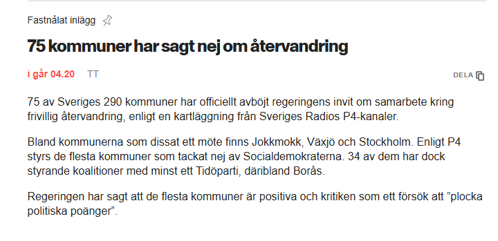 Alla 🇸🇪 sossestyrda kommuner just nu: "Vi vill inte att människor ska känna sig oönskade!"

Kan vi alla komma överens om att våldtäktsmän, gängbrottslingar, välfärdsturister, islamistiska predikanter och bidragsberoende 8-barnsfamiljer SKA känna sig oönskade i Sverige?