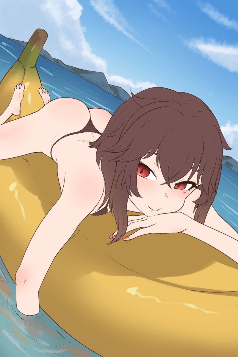 Keniisu's tweet photo. Time to cool off~ 🏖️☀️
--
Art by @freyan_art 
#Artiisu https://t.co/6VVPRypsHJ