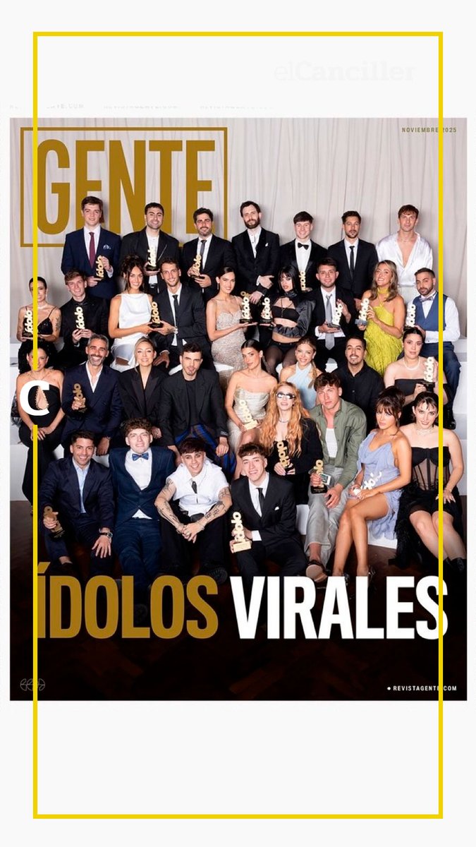 elcancillercom's tweet photo. [ESPECTÁCULOS] Los ganadores de los premios "Ídolo", en la portada de la revista GENTE. 📸 https://t.co/gmQiT5iSDb