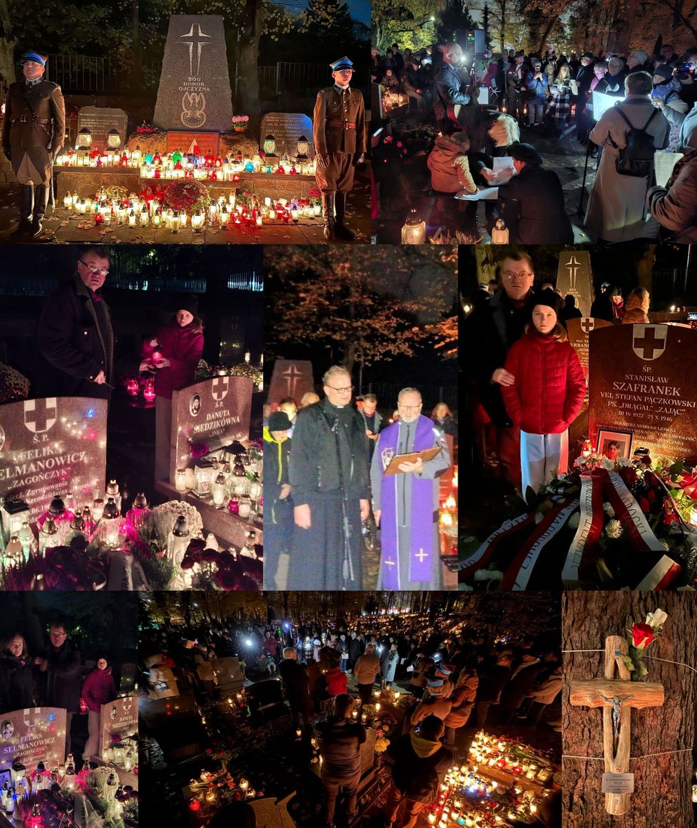 #KotwicaHistorii
1 XI 2025.🙏 #Zaduszki Partyzanckie na Cmentarzu Garnizonowym w #Gdańsk. Wzruszające i ważne wydarzenie modlitewne kończące dzień #WszystkichŚwiętych.
Jak zawsze pięknie (już od 20 lat) choć w tym roku po raz pierwszy bez śp. Andrzeja Kołakowskiego.🙏 R.I.P