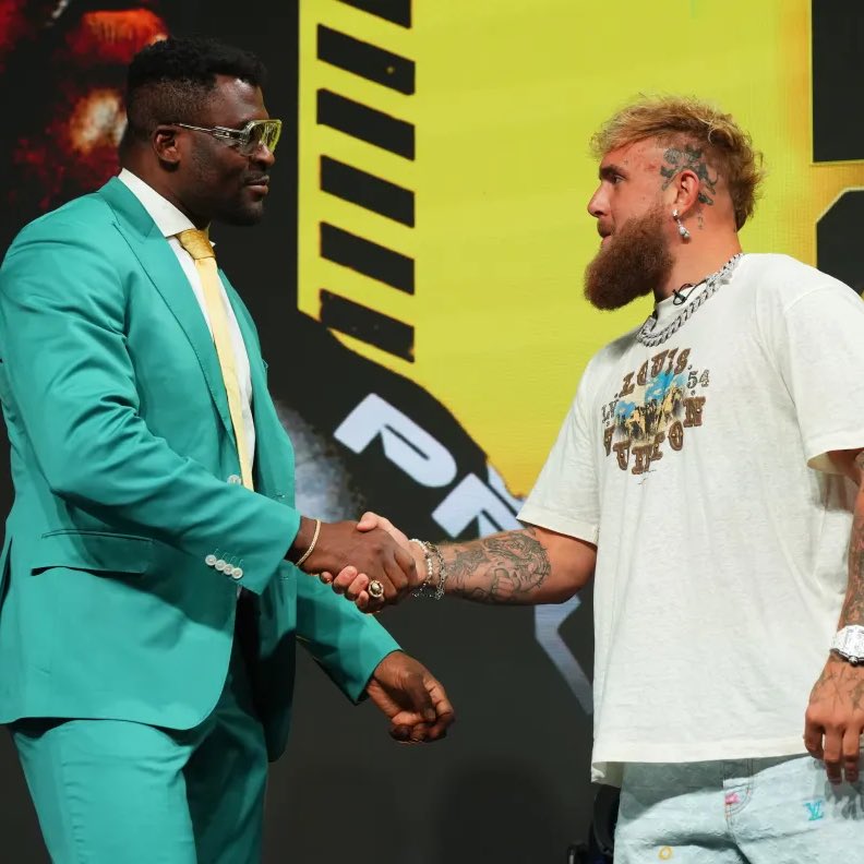 ChampRDS's tweet image. 🚨 Jake Paul’s team has reportedly contacted Francis Ngannou to step in as a replacement opponent for Gervonta Davis 👀😳

Other names being explored are Nate Diaz, Ryan Garcia and Terence Crawford

(per @MikeCoppinger)