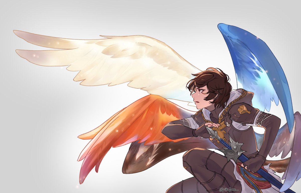 Pikajooo_'s tweet photo. I drew Sandalphon for my leverless controller and never posted the art here, but I liked how it turned out https://t.co/FERV8akn8C