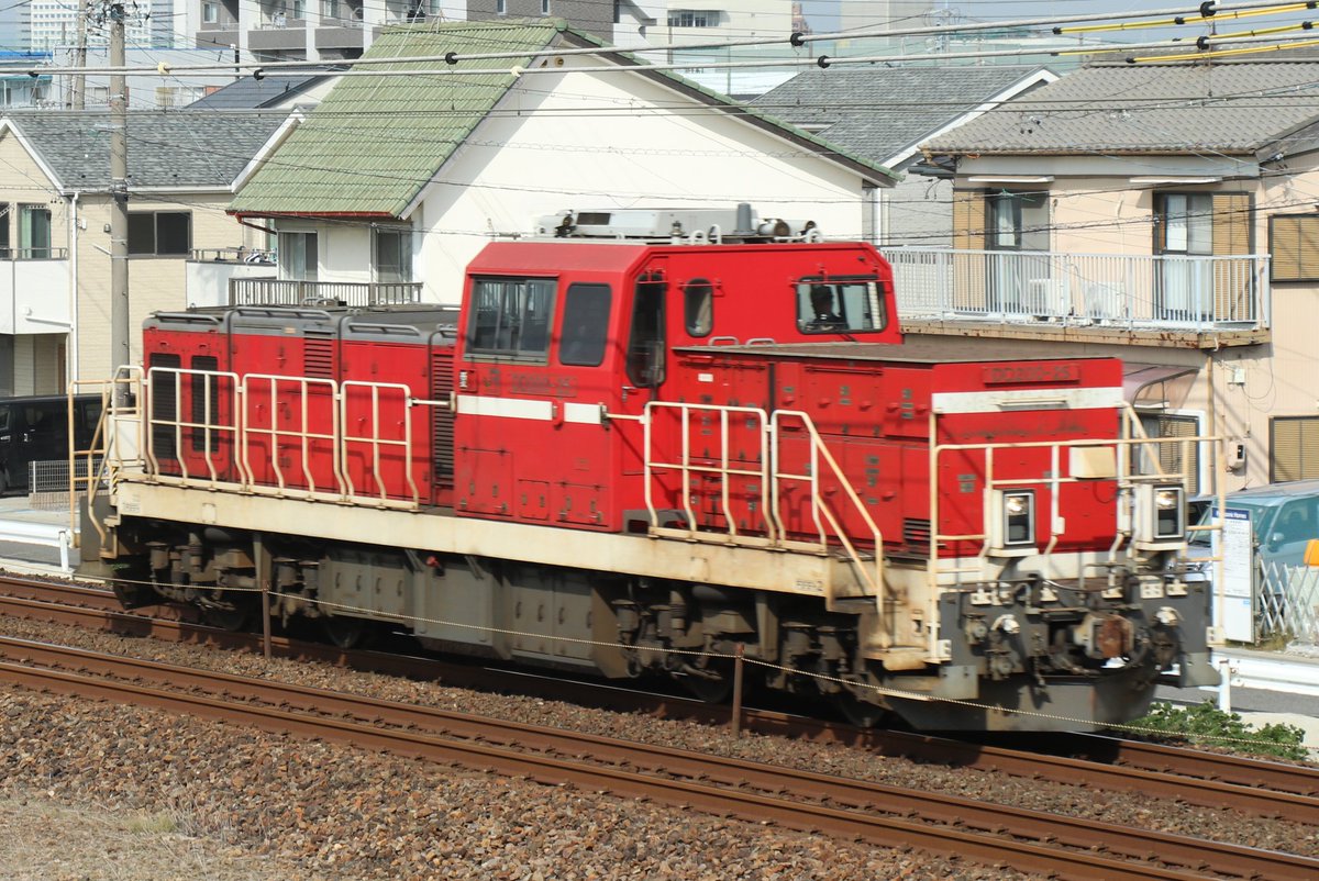 65saiko5087's tweet image. DD200 25 京成甲種の送り込み