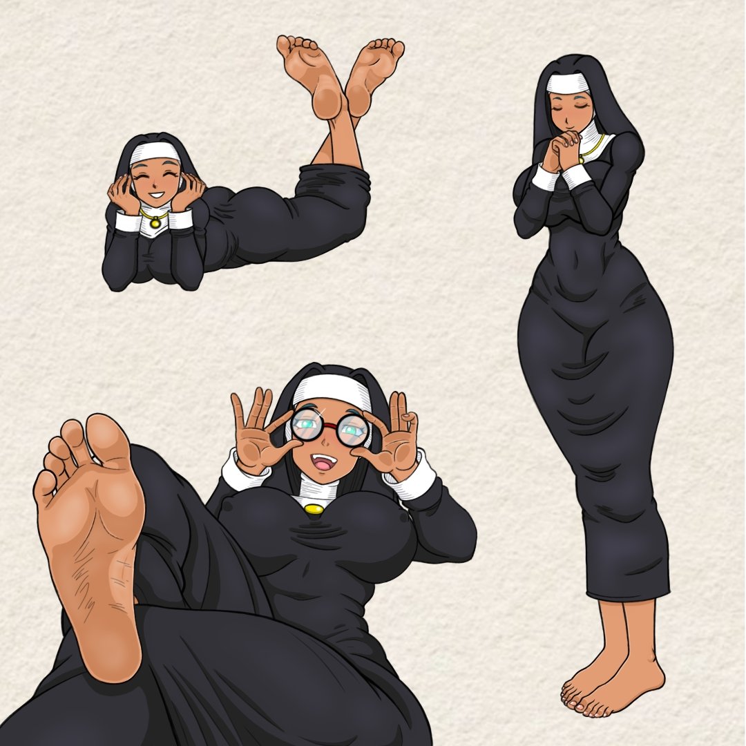 Nameless barefoot nun 04