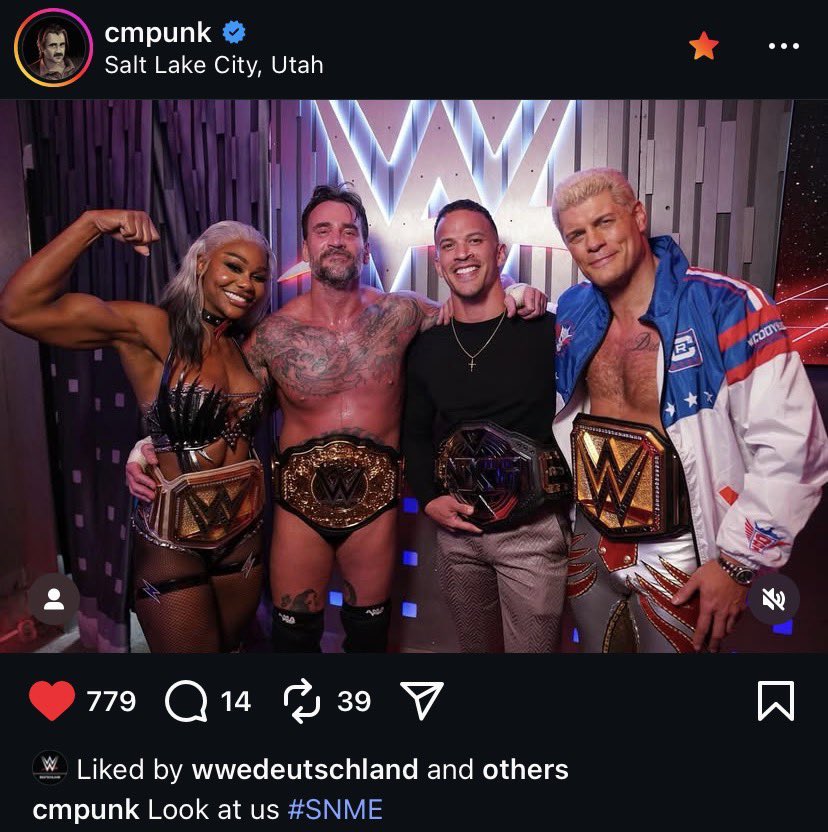 What photo man. Who would’ve thought this was possible a few years ago! 

Thank you TK &amp; AEW for not realizing the star power you had and SHOULD have built around…

👏🏻 👏🏻 👏🏻 

#SNME #AEWCollision