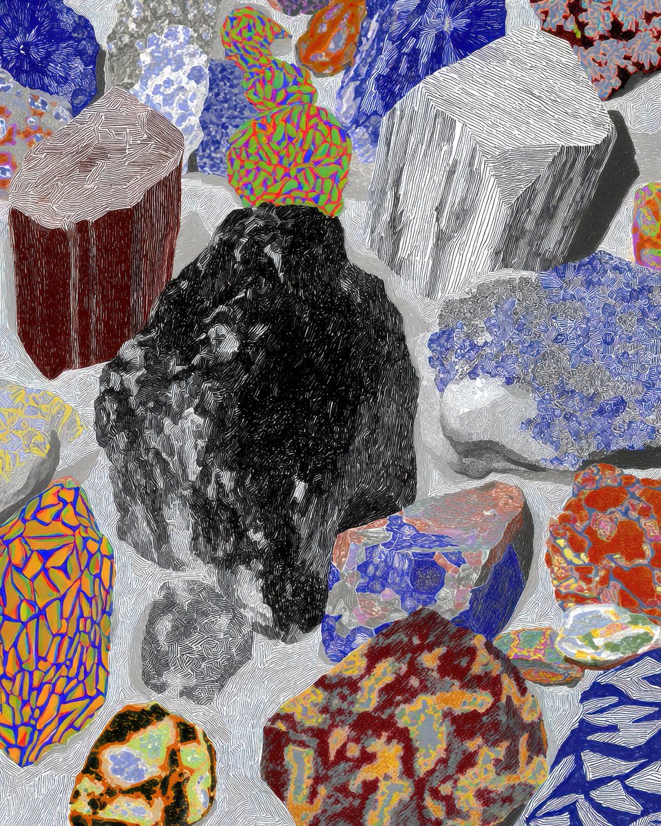 NEW NATURE / Crystals, Rocks and Geodes 

(code &amp; AI series)