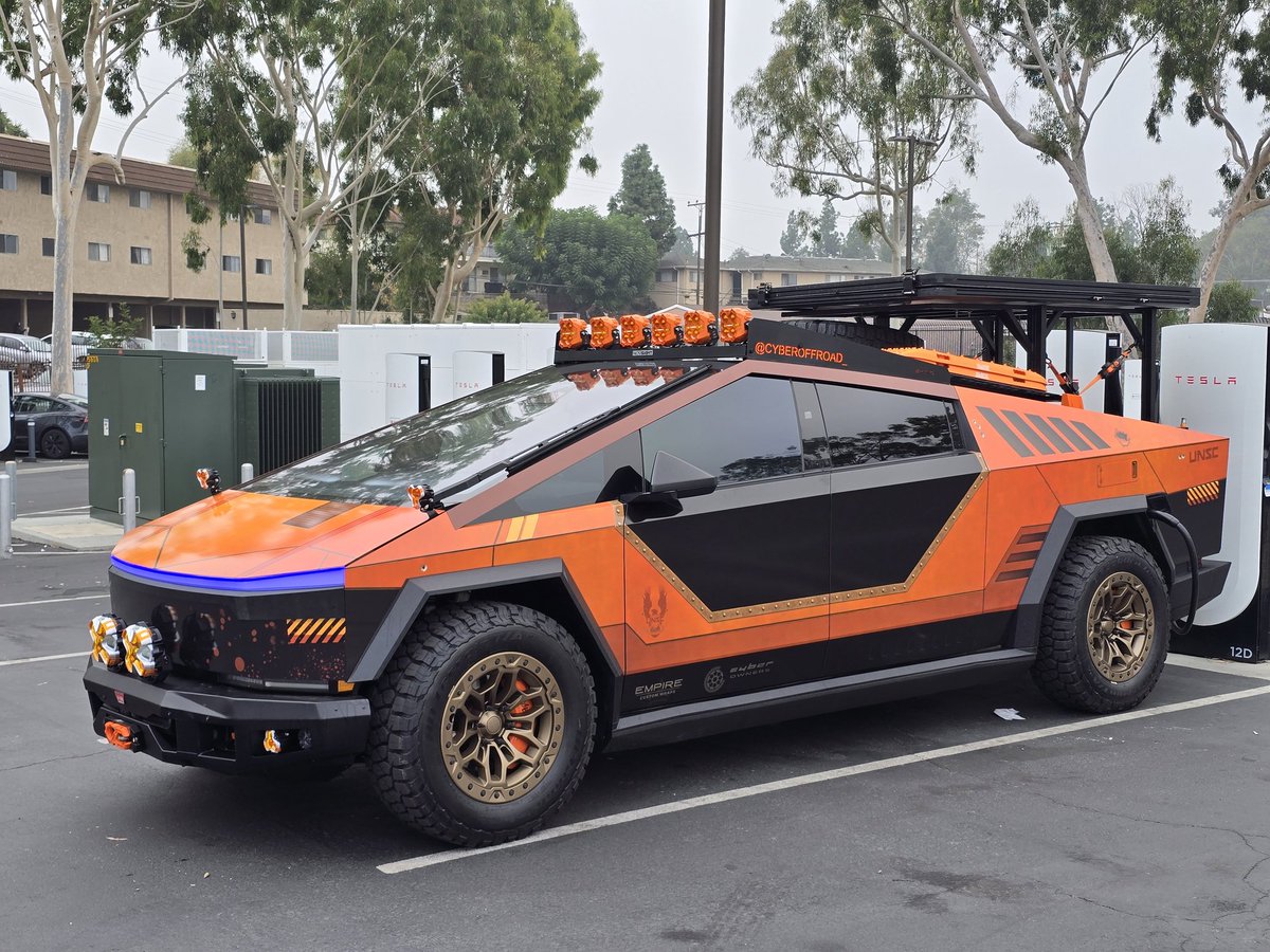 Sorry ive been busy building this Beast...Headed to <a href="/SEMASHOW/">SEMA Show</a> is this the Baddest <a href="/cybetruck/">Cybertruck</a> on Any Planet 🌏 ? Prove me wrong ! <a href="/wmorrill3/">Wes</a> <a href="/Tesla/">Tesla</a> <a href="/elonmusk/">Elon Musk</a> <a href="/EmpireCWraps/">Empire Custom Wraps</a> <a href="/TeslaTruckClub/">Cyberowners.com ⚡️ 📐</a> <a href="/CTJESU55/">CTJESUS</a> <a href="/RaymondCis/">StarshipVI.Ray</a> <a href="/misterjr24/">MisterJR</a> <a href="/4hairpleasure/">4hairpleasure</a> <a href="/aaronjcash/">Aaron Cash - ABetterTheater.com</a> <a href="/SjvTesla/">Tesla Owners Of San Joaquin Valley</a> <a href="/Novsight_Lights/">NOVSIGHT</a>