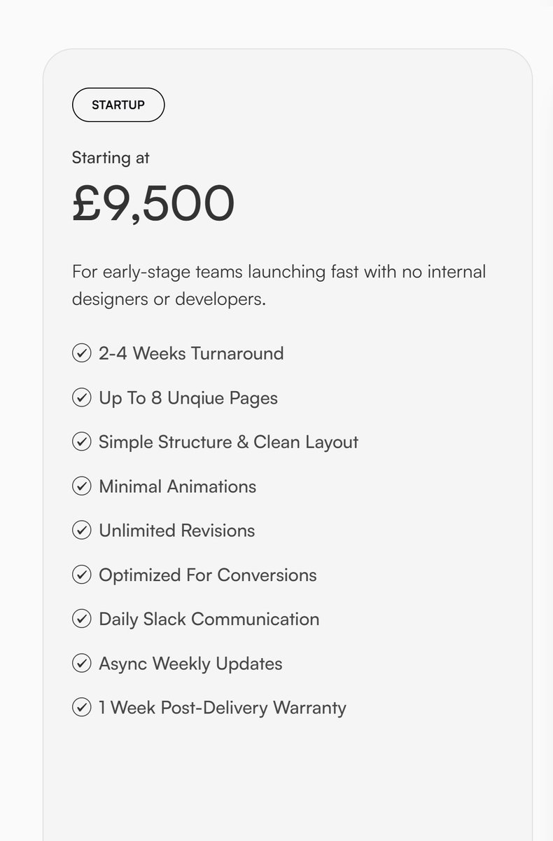 mrwebreviews's tweet image. A Webflow agency charging £9,500 for their starter plan… and they can’t even proofread their own offer. “Unqiue”? Really? This kind of sloppiness kills trust instantly and then they wonder why enquiries dry up.

Would you hire them after seeing this?
