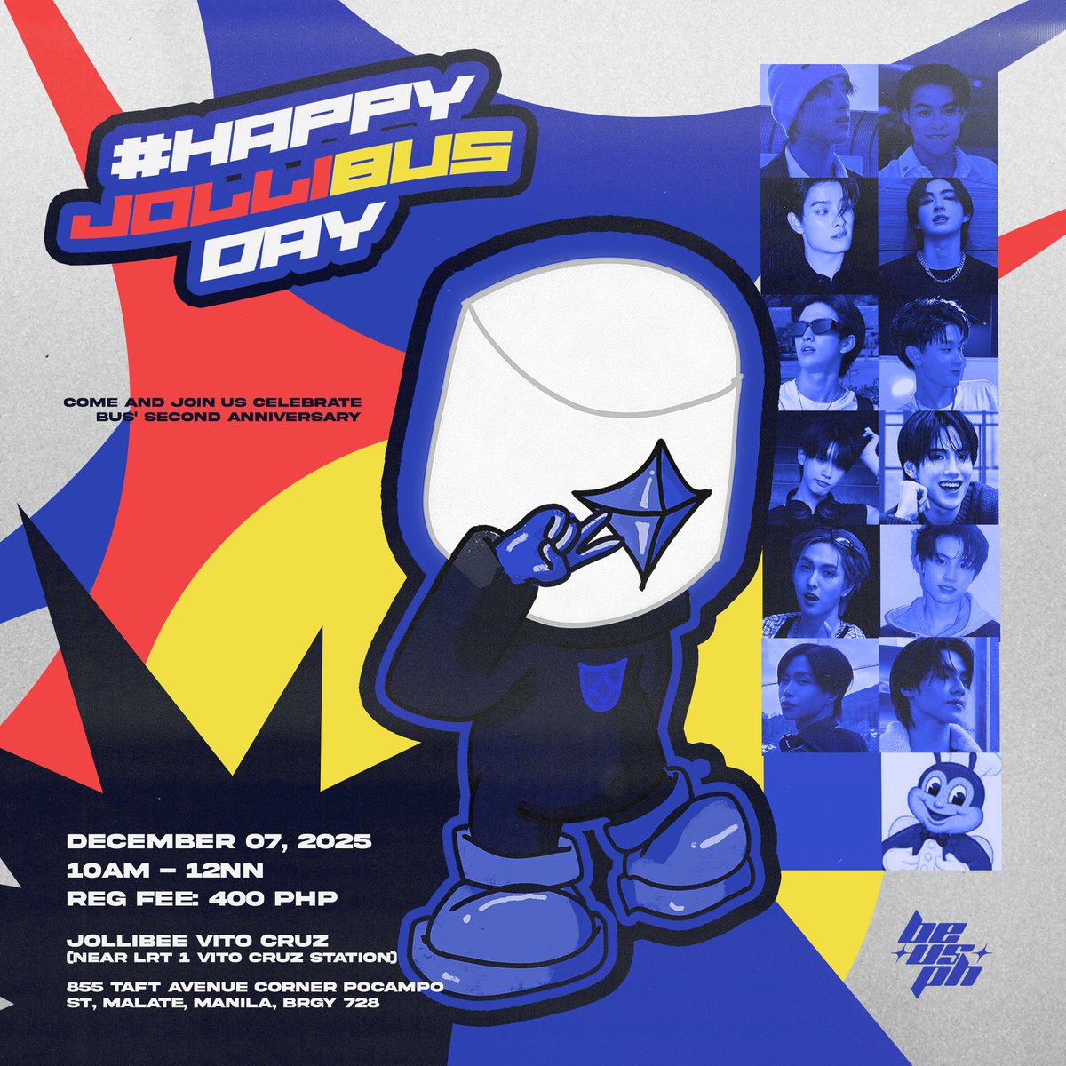 BEUSphilippines's tweet photo. Filo BEUS! The wait is officially over! 🎉

Let’s make it a Jolli good time as we celebrate BUS’ 2nd Debut Anniversary with our very first CSE!

Registration Period: Nov. 2 to 15

https://t.co/GASVPI7pcM

#HappyJolliBUSDay 
#BUSbecauseofyouishine 
#BEUSPhilippines https://t.co/jax5bVajRT