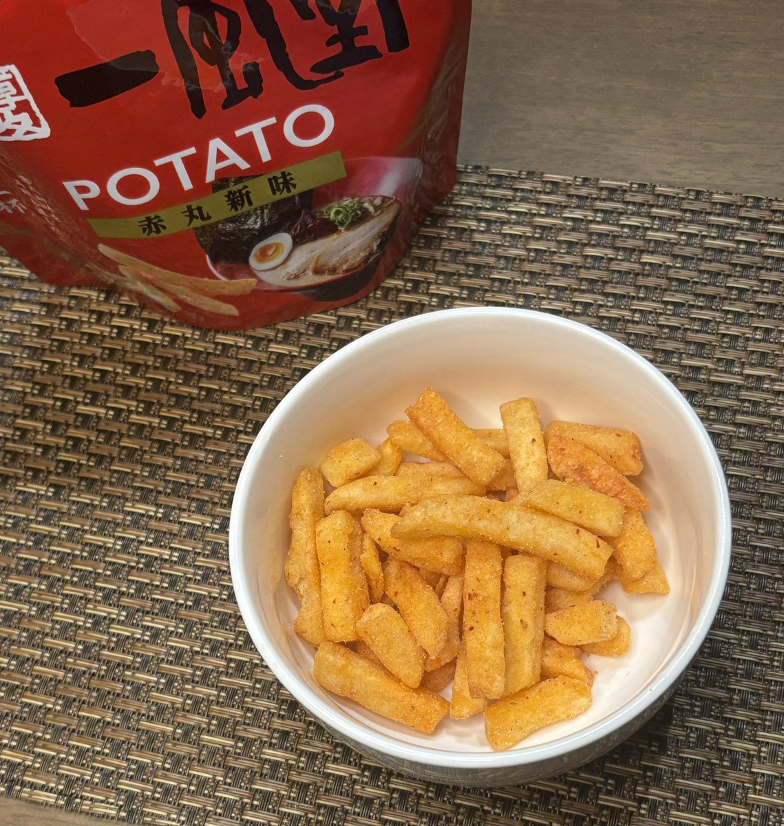 🆕一風堂フレーバーの ポテトスナックが新登場🍟 味付けがしっかりし