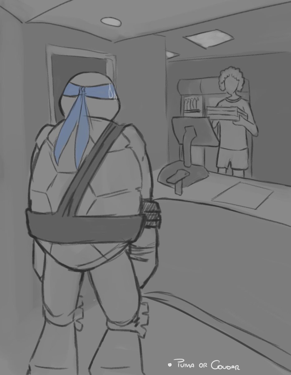 Cougar_or_puma's tweet image. Taking advantage of Halloween to buy a pizza like normal people? Hell, yeahhh
#TMNT #tmnt2012 #tmnt