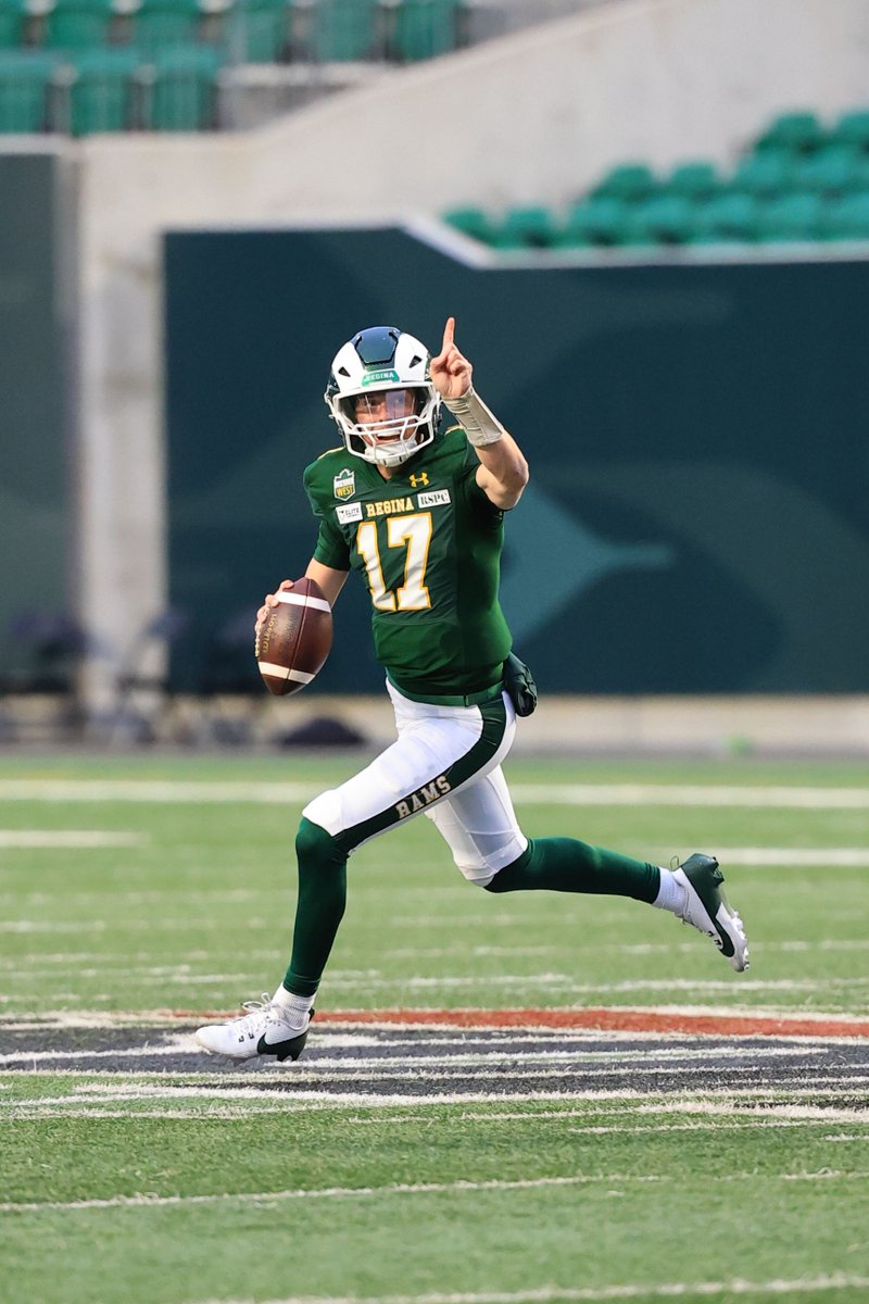 CanadaWest's tweet image. RAMS WIN IN 2OT 🐏

The Manitoba tying field goal attempt goes wide, and the @reginarams hold on for a wild 32-29 win. 

We've got a BioSteel Hardy Cup rematch between Saskatchewan and Regina next weekend!