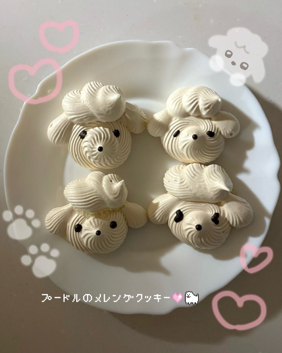 una0x_'s tweet photo. かわいいクッキーを焼いたの🎀 https://t.co/xeH0agTX4x